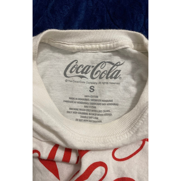 Coca Cola Its The Real Thing Crop Top Long Sleeve T Shirt - Picture 7 of 7